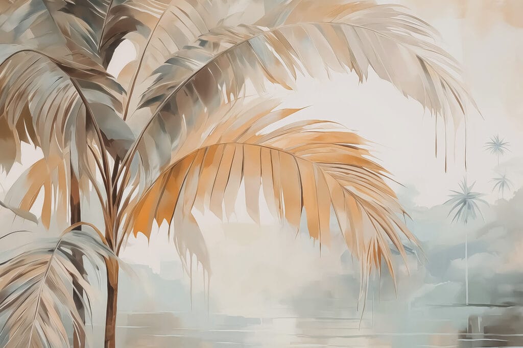 Palms in the Mist — full design