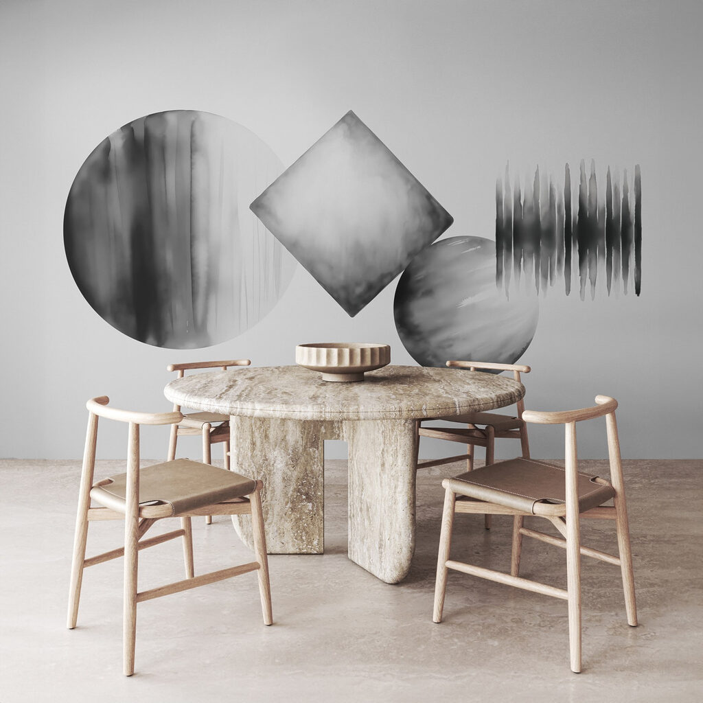 Circles and a diamond — interior 2