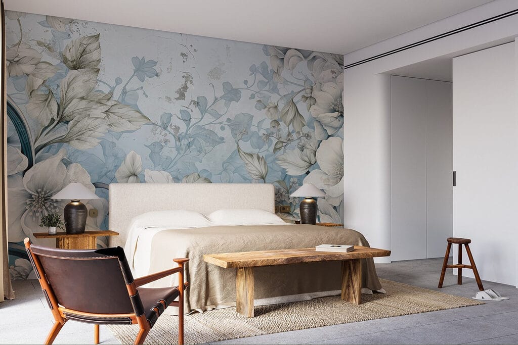 Detailed flowers and leaves — interior 2