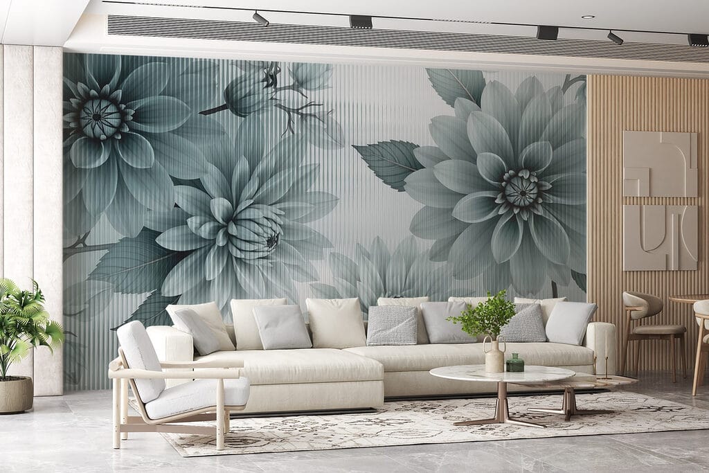 Dahlias in Fine Lines — interior 1