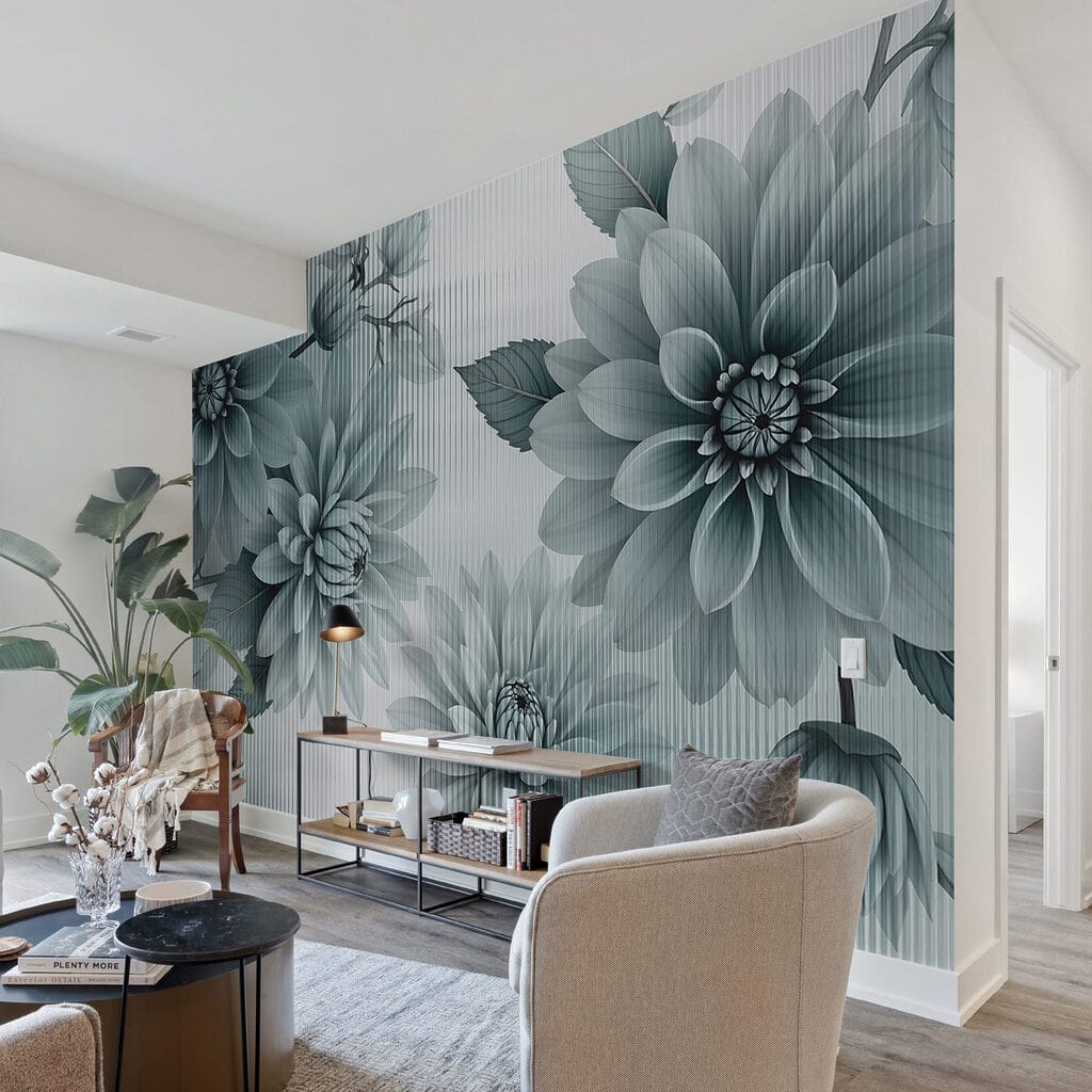 Dahlias in Fine Lines — interior 2