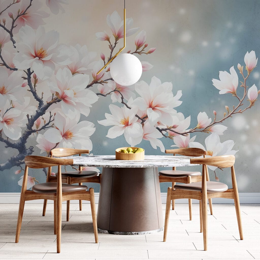 Magnolia in soft backlight — interior 3