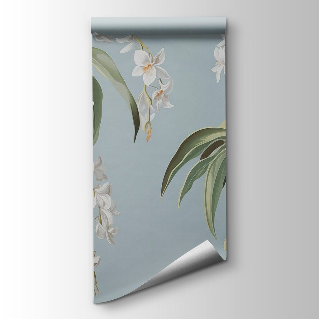 Hanging blooms on blue — product view