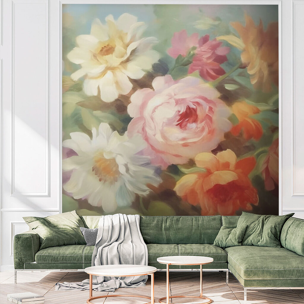 Soft painted bouquet — interior 2