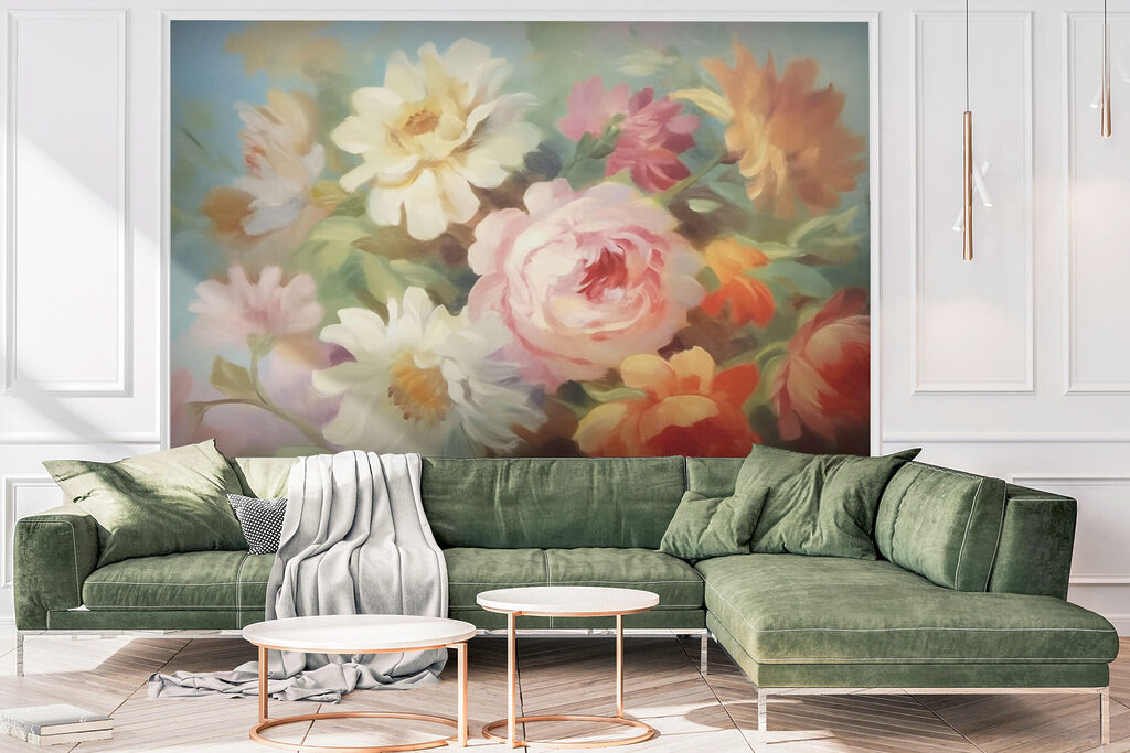 Soft painted bouquet — interior 3