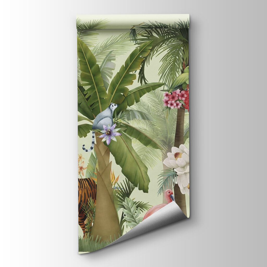 Jungle animals under palms — product view