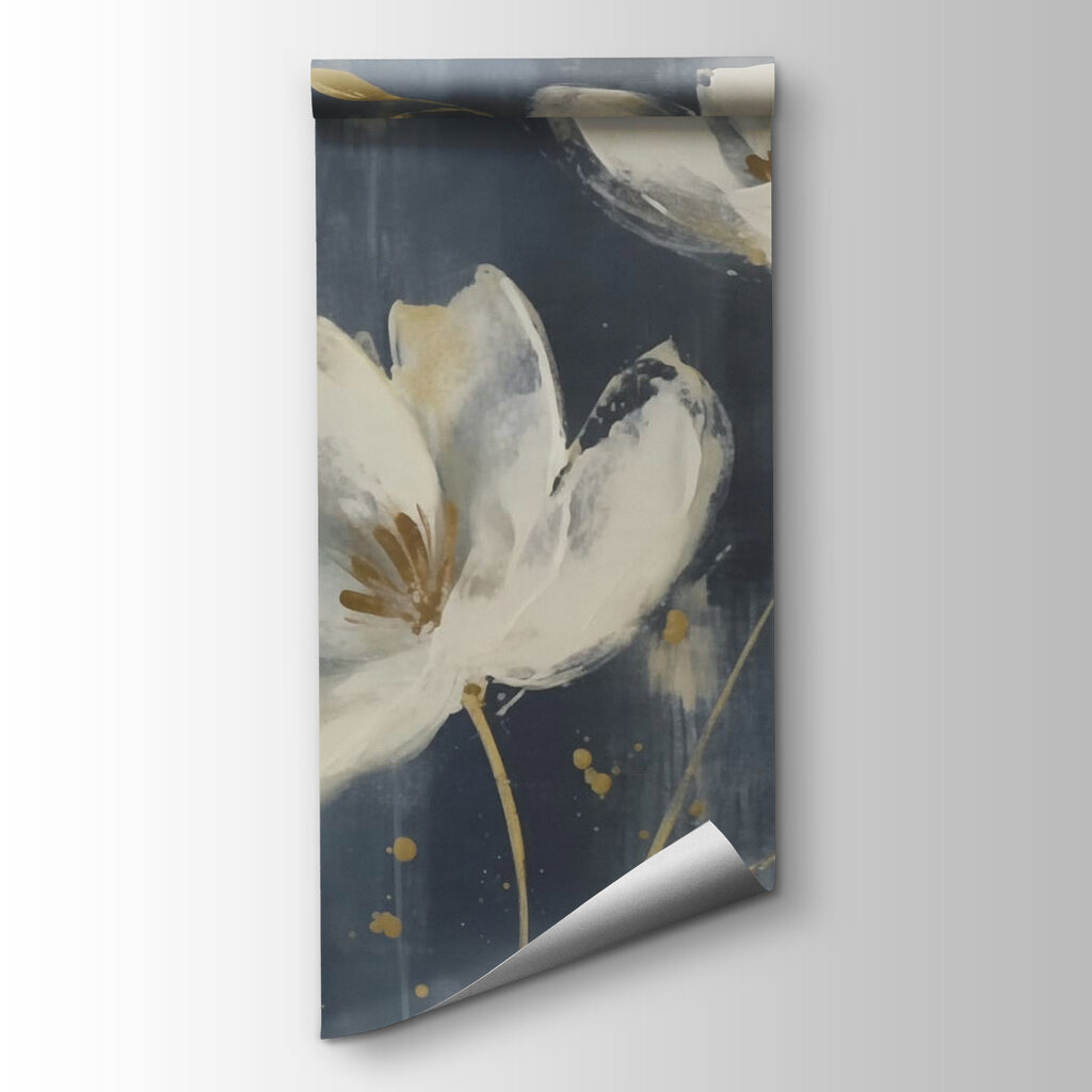 Paint-flecked white flowers — product view