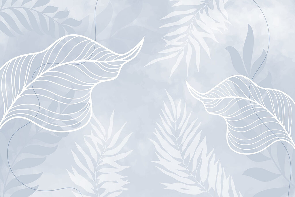 Floating Leaf Outlines — full design
