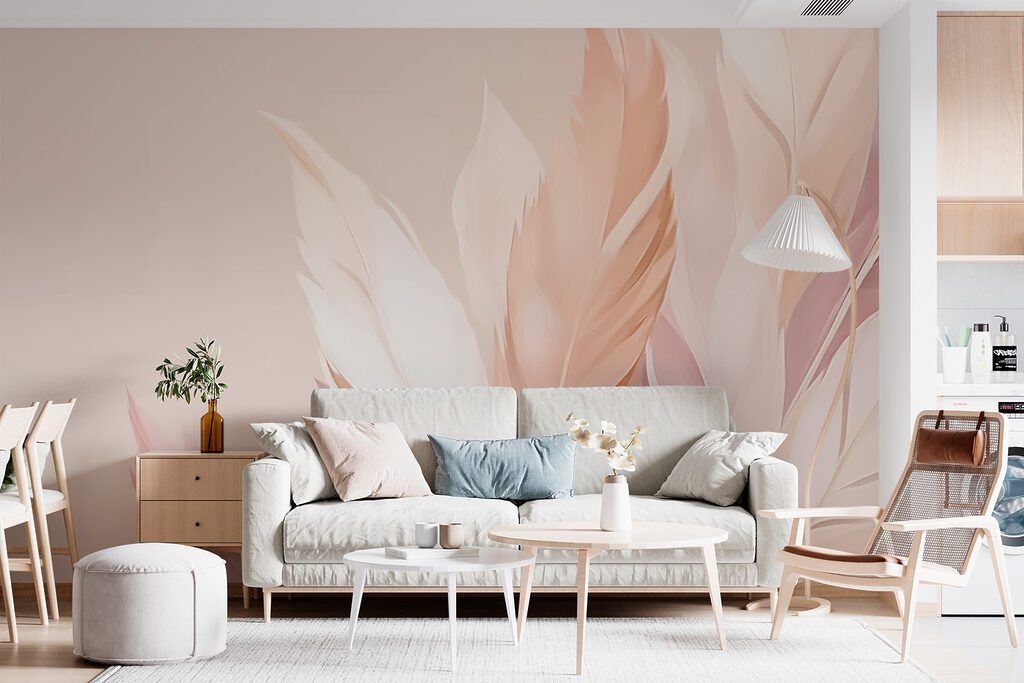 Light leaves in peach — interior 1