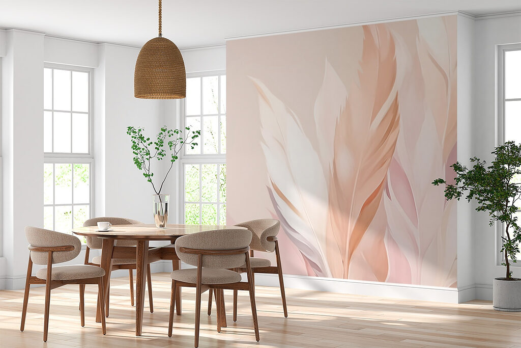 Light leaves in peach — interior 3