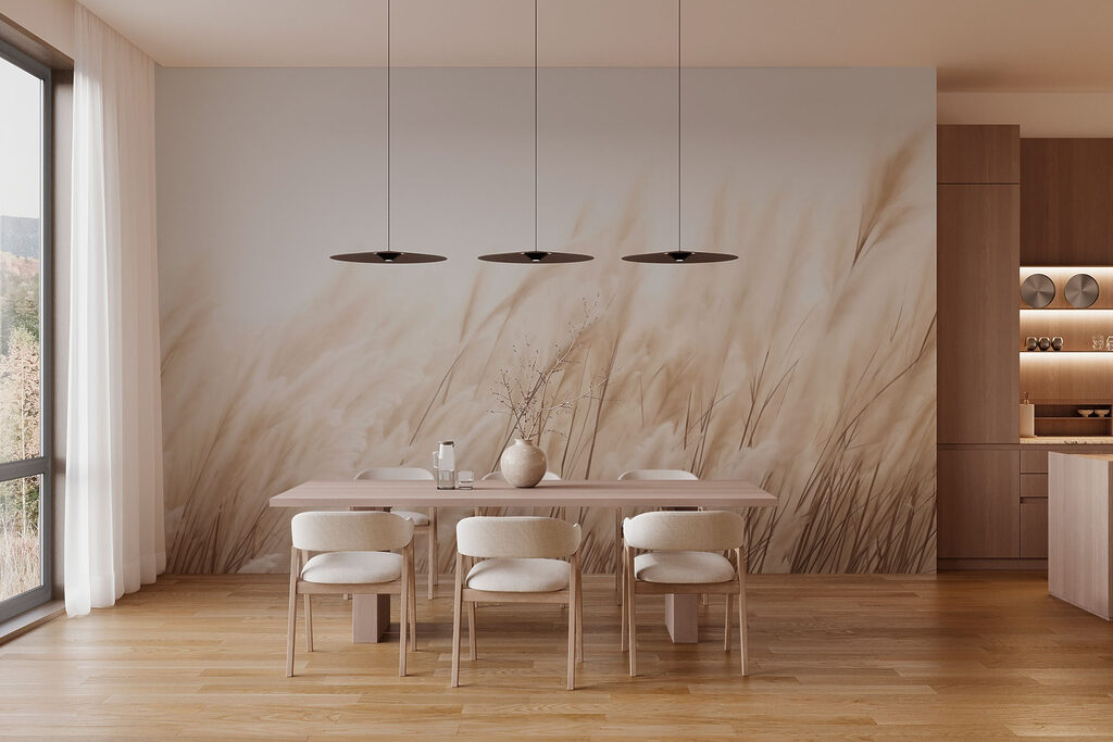 Grass stalks bending — interior 2