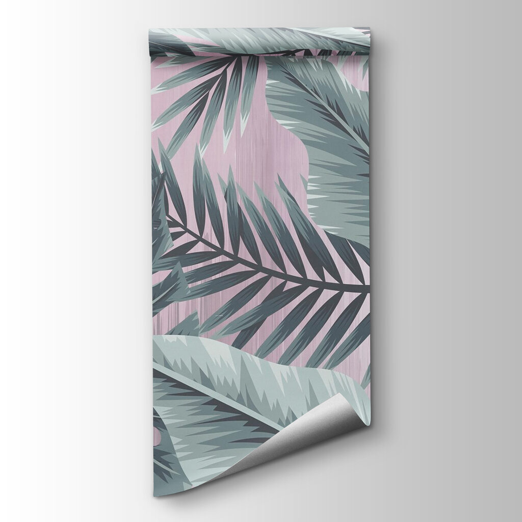 Overlapping palm leaves — product view