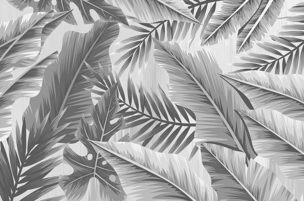 Tropical Leaves in Graphite — full design