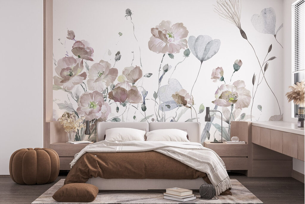 Flowers in Gentle Watercolour in an interior