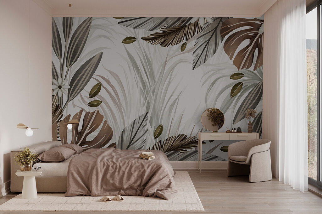 Brown tropical leaves — interior 2