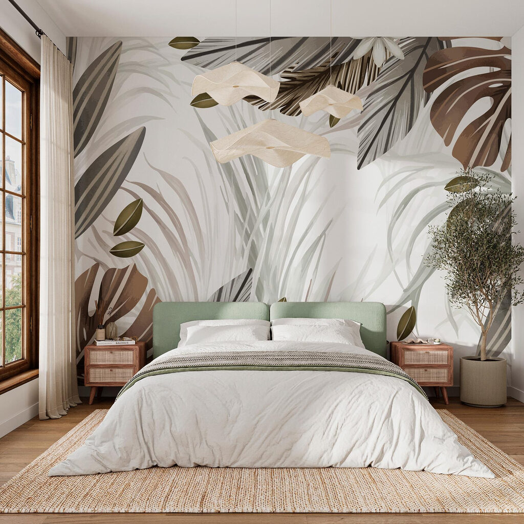 Brown tropical leaves — interior 3