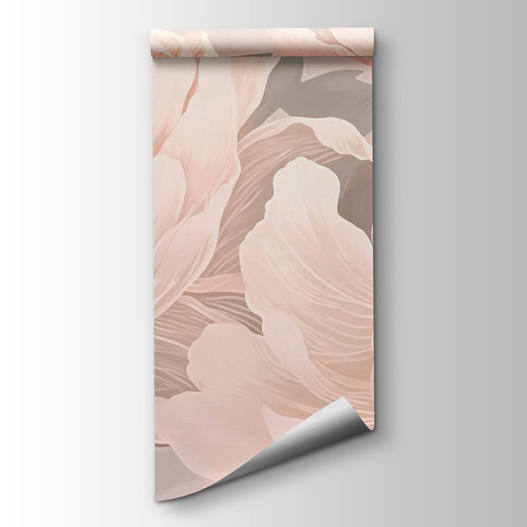 Peonies in line art — product view