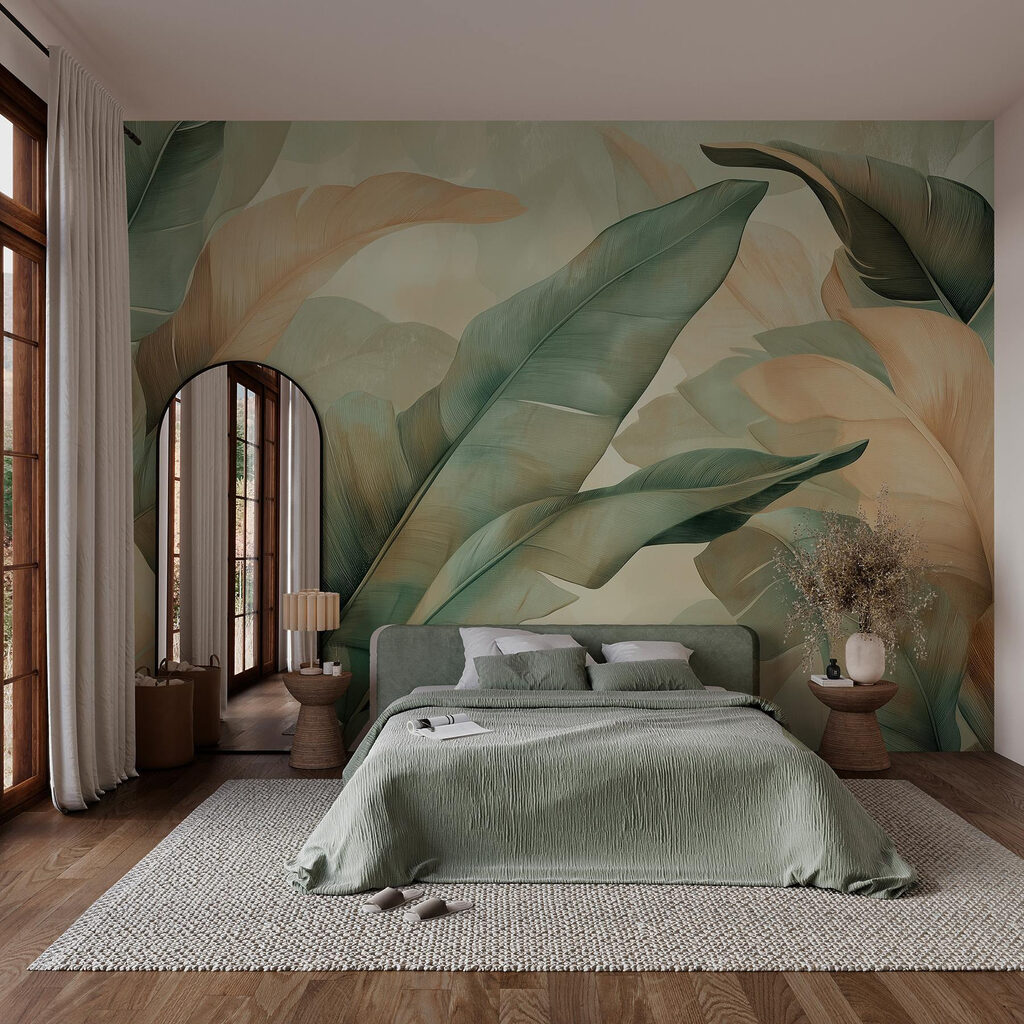 Large green leaves — interior 1