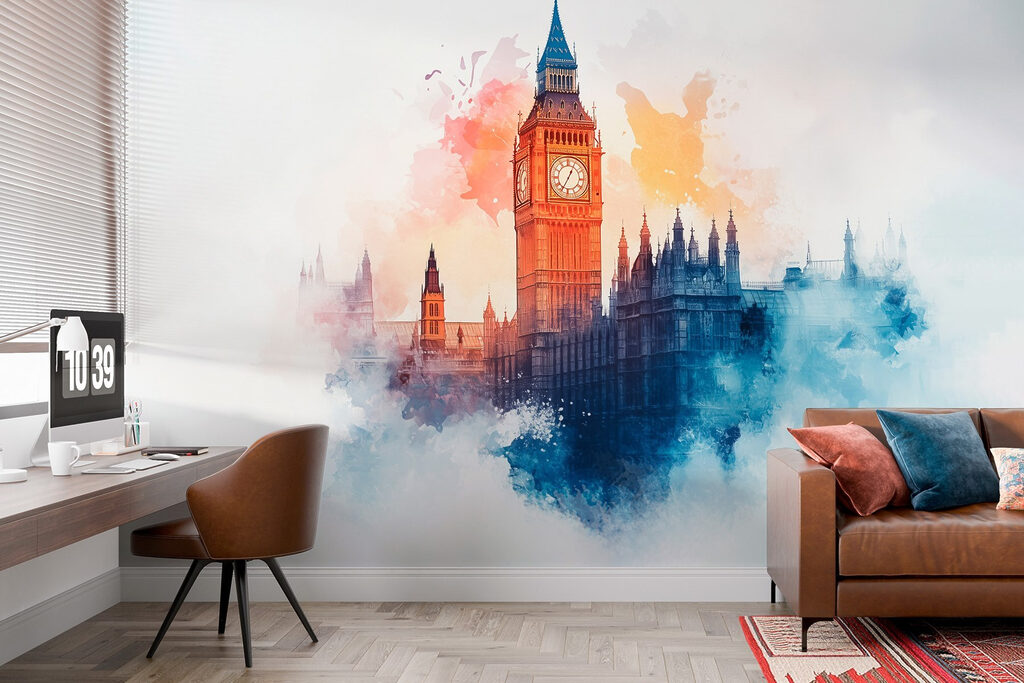 Big Ben in watercolour — interior 2