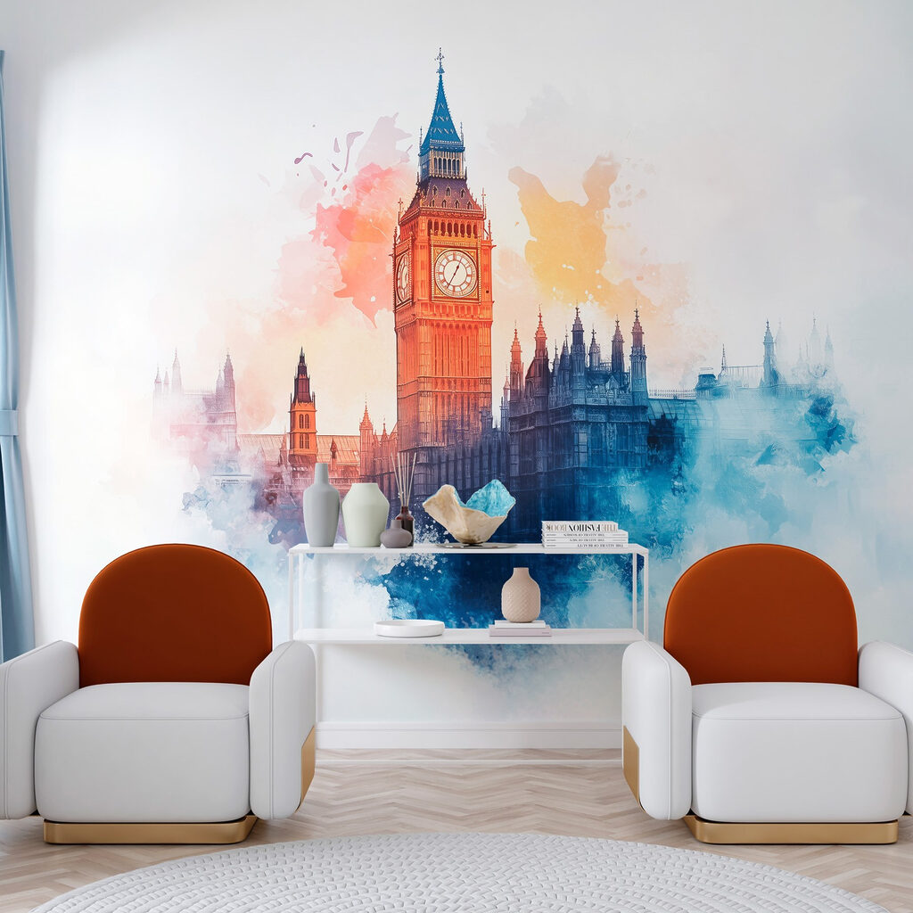 Big Ben in watercolour — interior 3