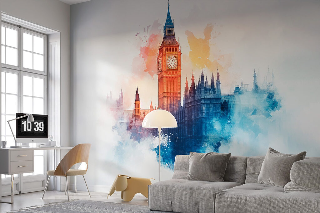 Big Ben in watercolour — interior 4