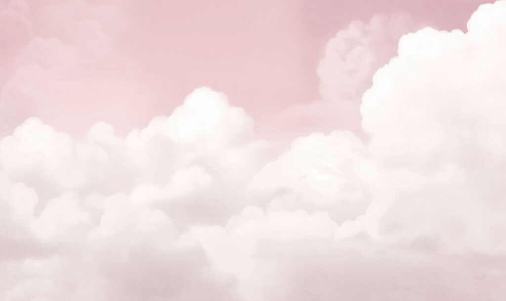 Soft white clouds — full design