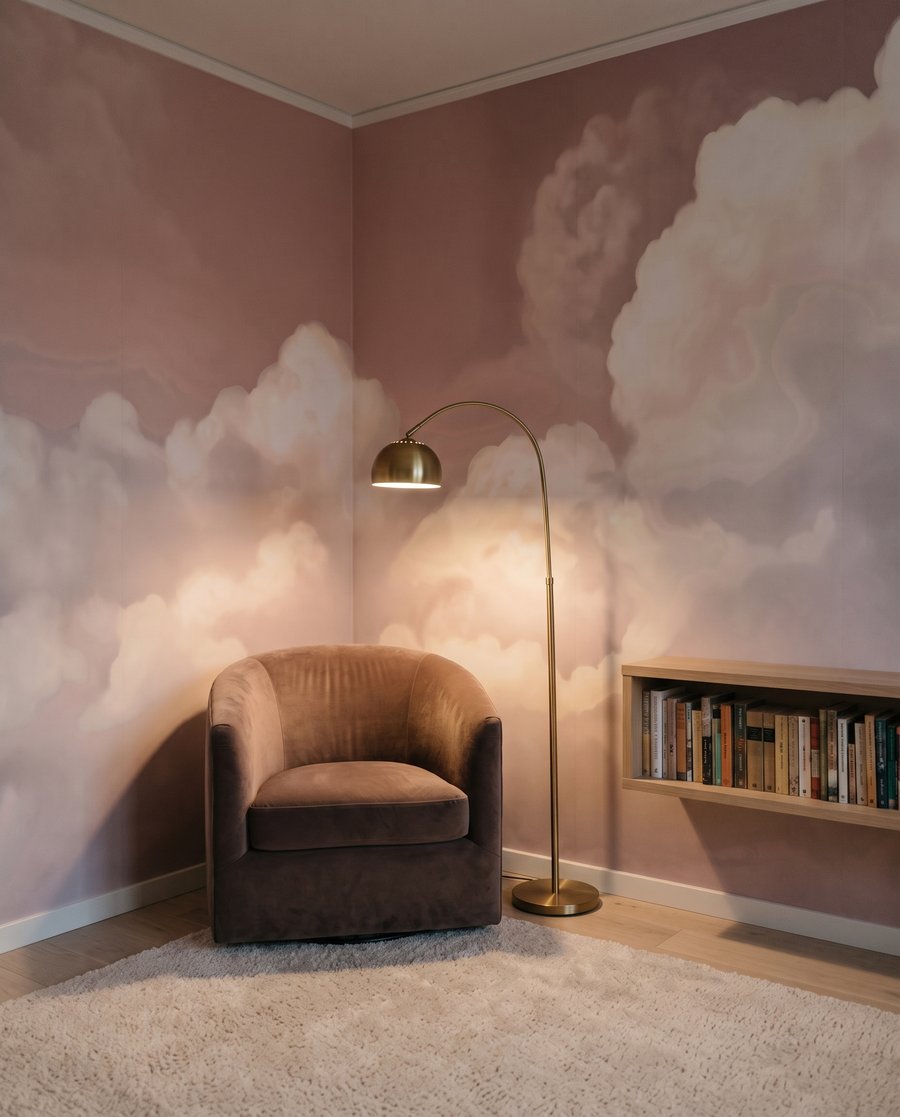 Soft white clouds — interior 4
