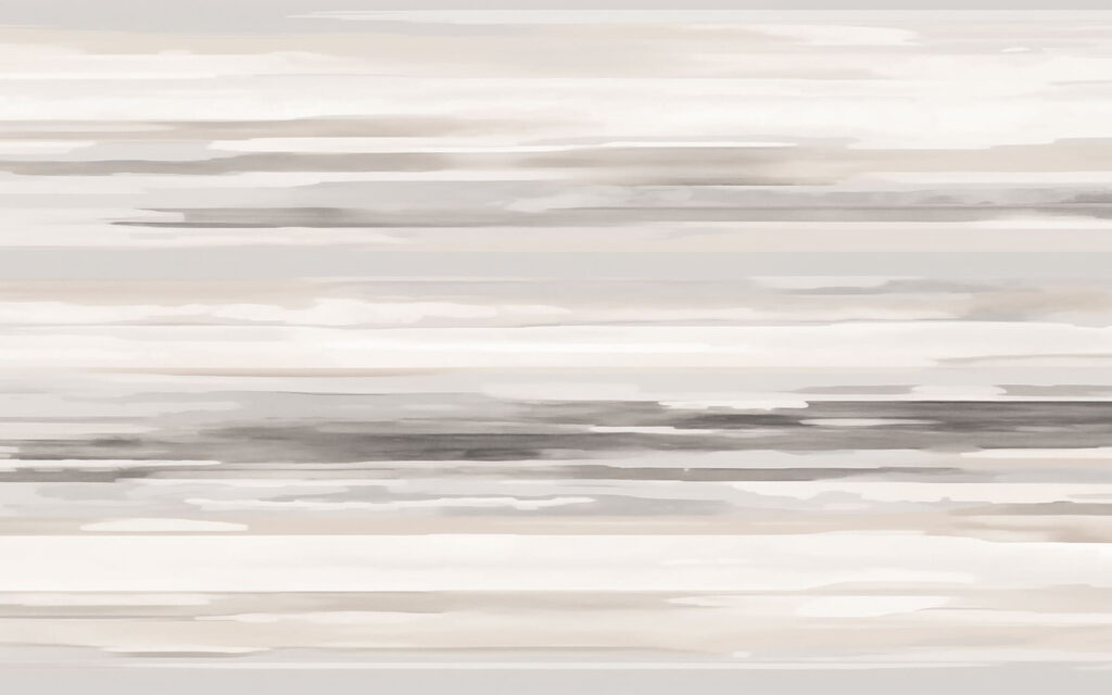 Horizontal grey brushstrokes — full design