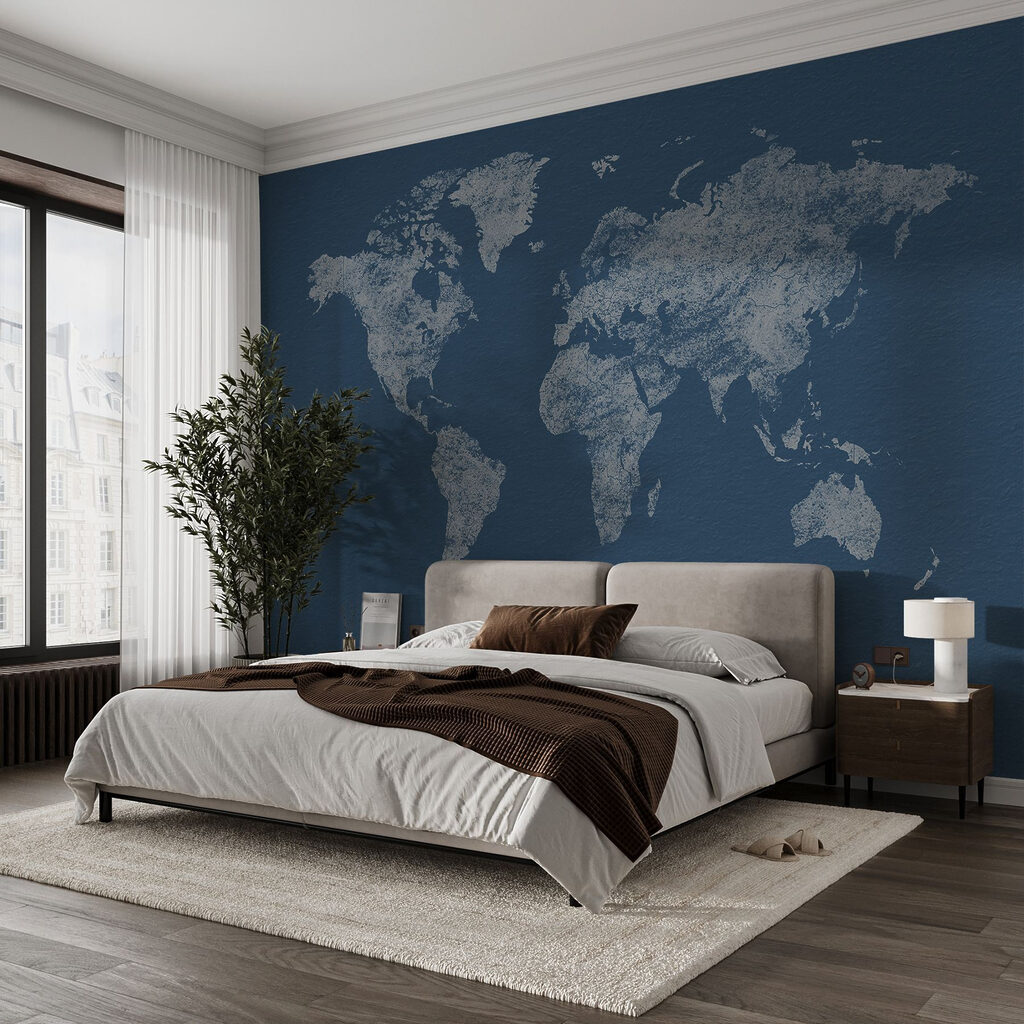 World Map Etching — interior 2