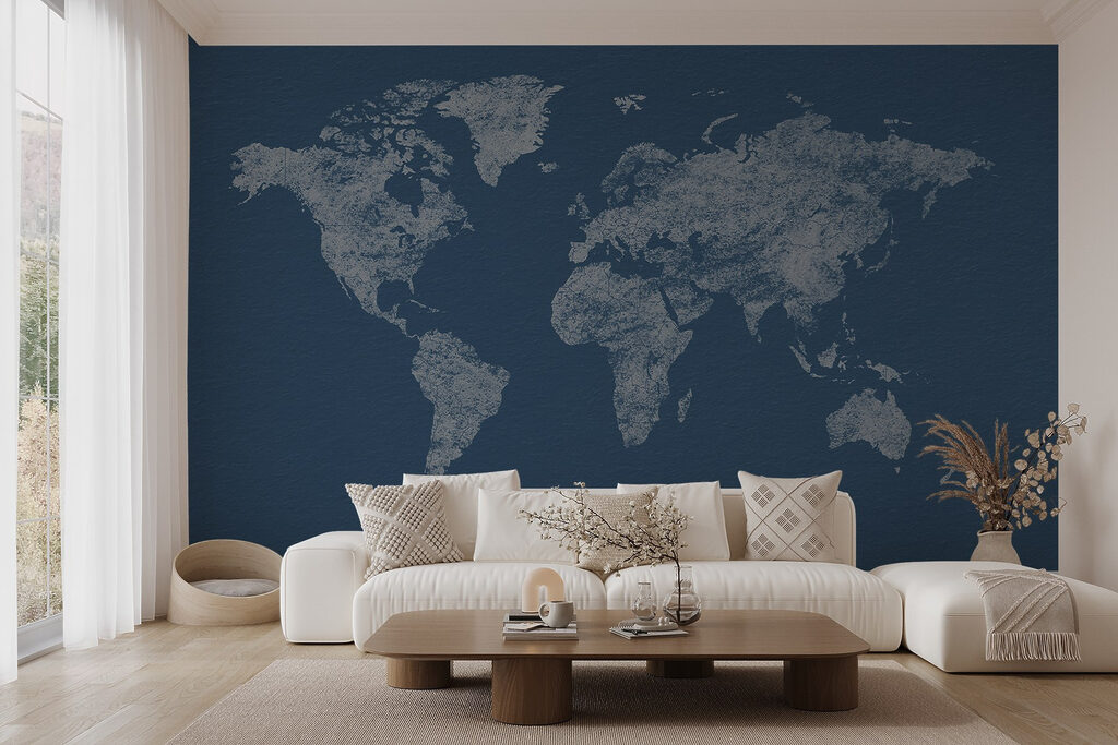 World Map Etching — interior 3