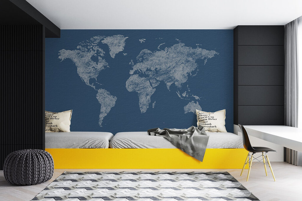 World Map Etching — interior 4