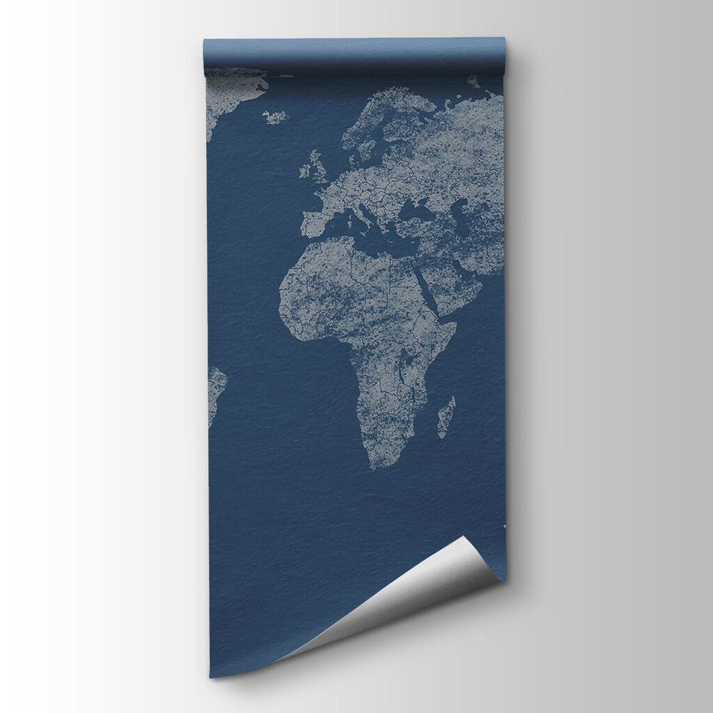 World Map Etching — product view