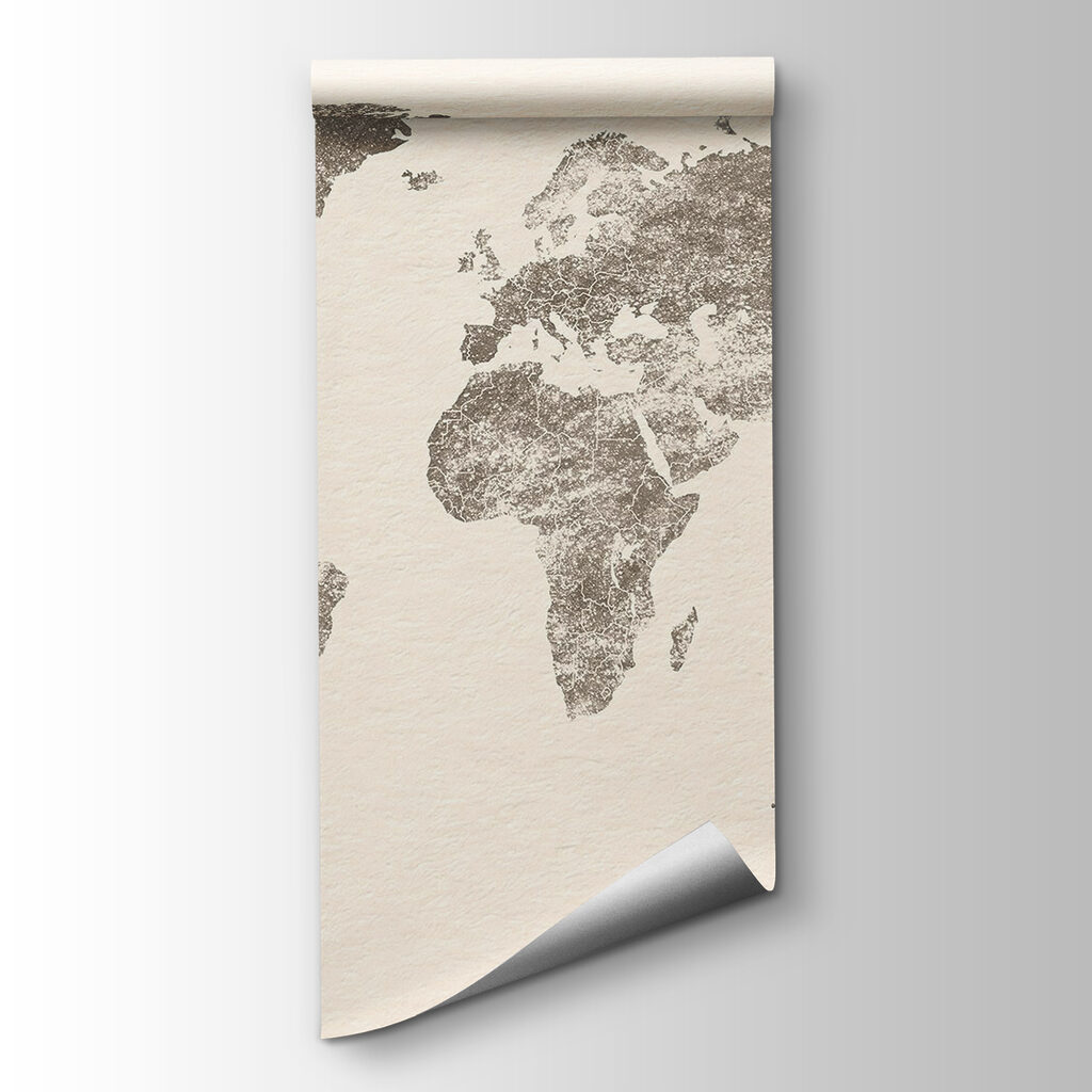 World Map Etching — product view