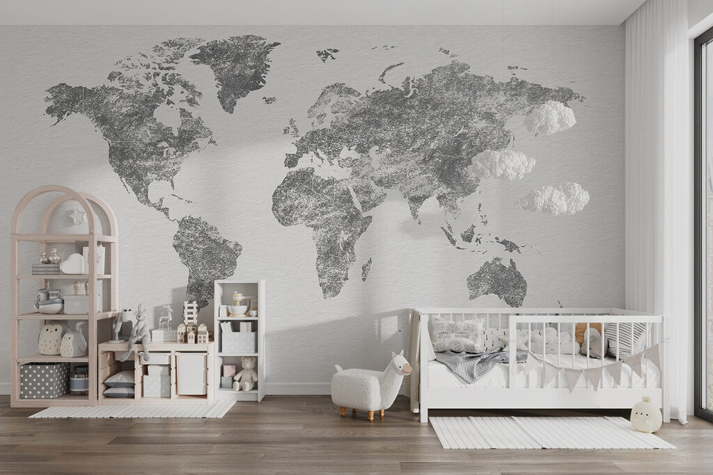 World Map Etching — interior 4