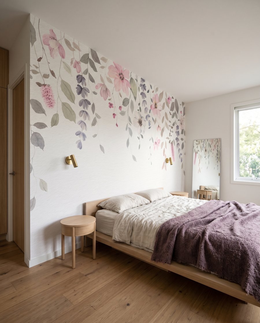 Trailing leafy branches — interior 3