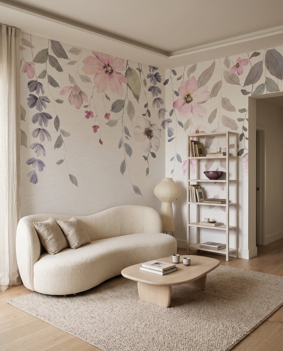 Trailing leafy branches — interior 1