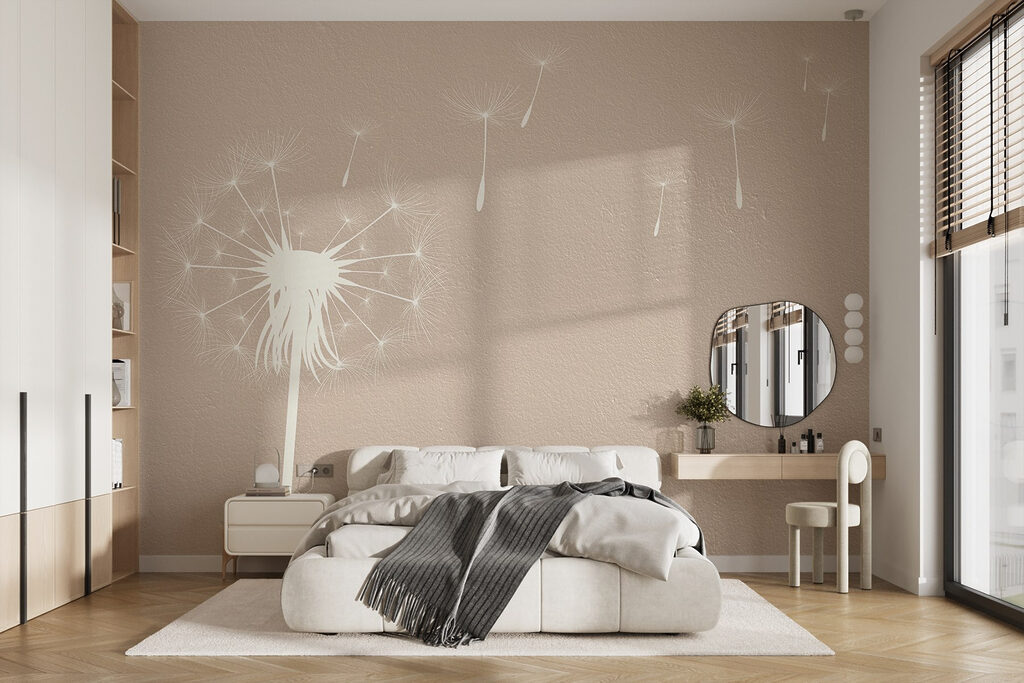 Dandelion seeds drifting — interior 1