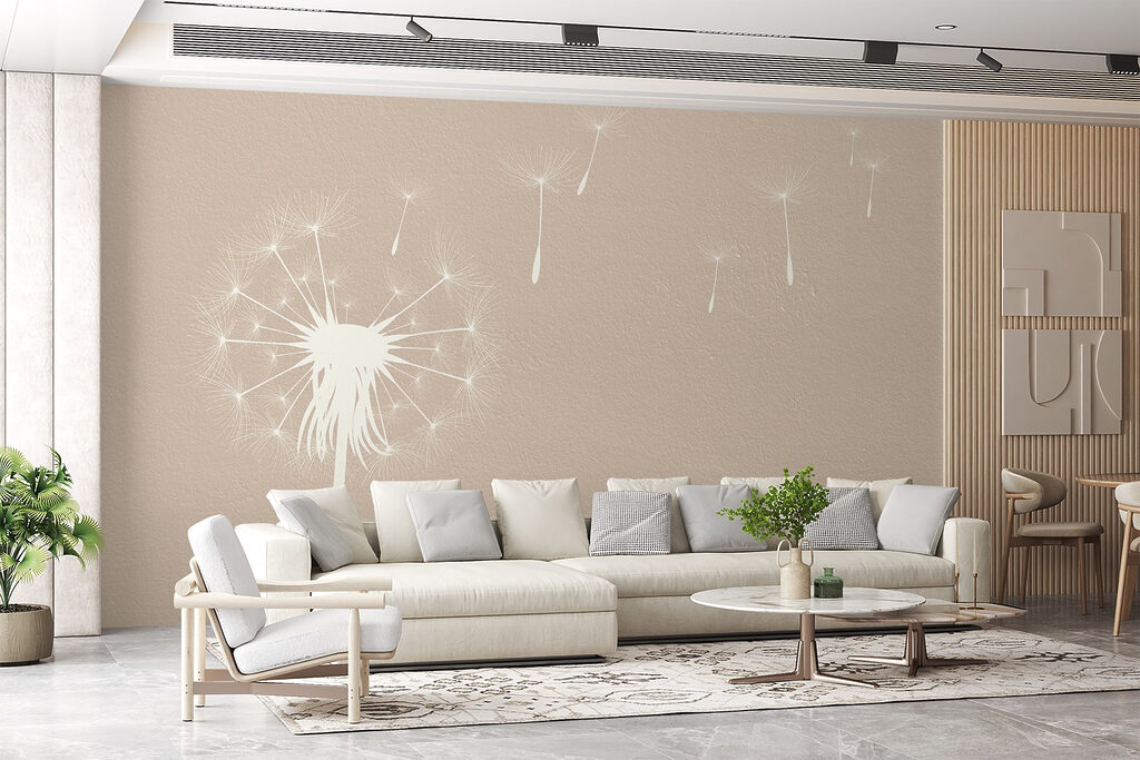 Dandelion seeds drifting — interior 3