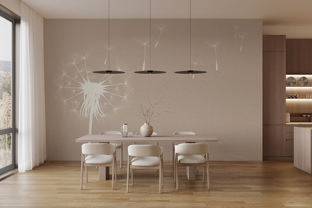Dandelion seeds drifting — interior 4