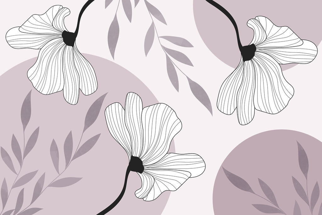 Flowers and Organic Shapes — full design