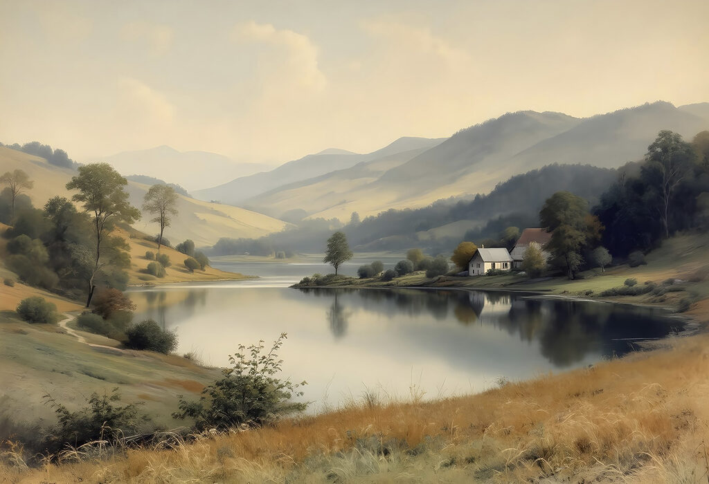 Mountain lake cottage — full design