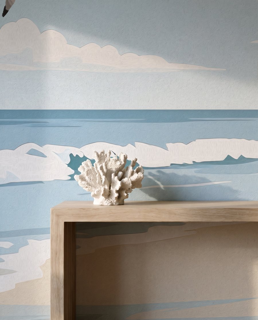 Gulls at the Shore — detail