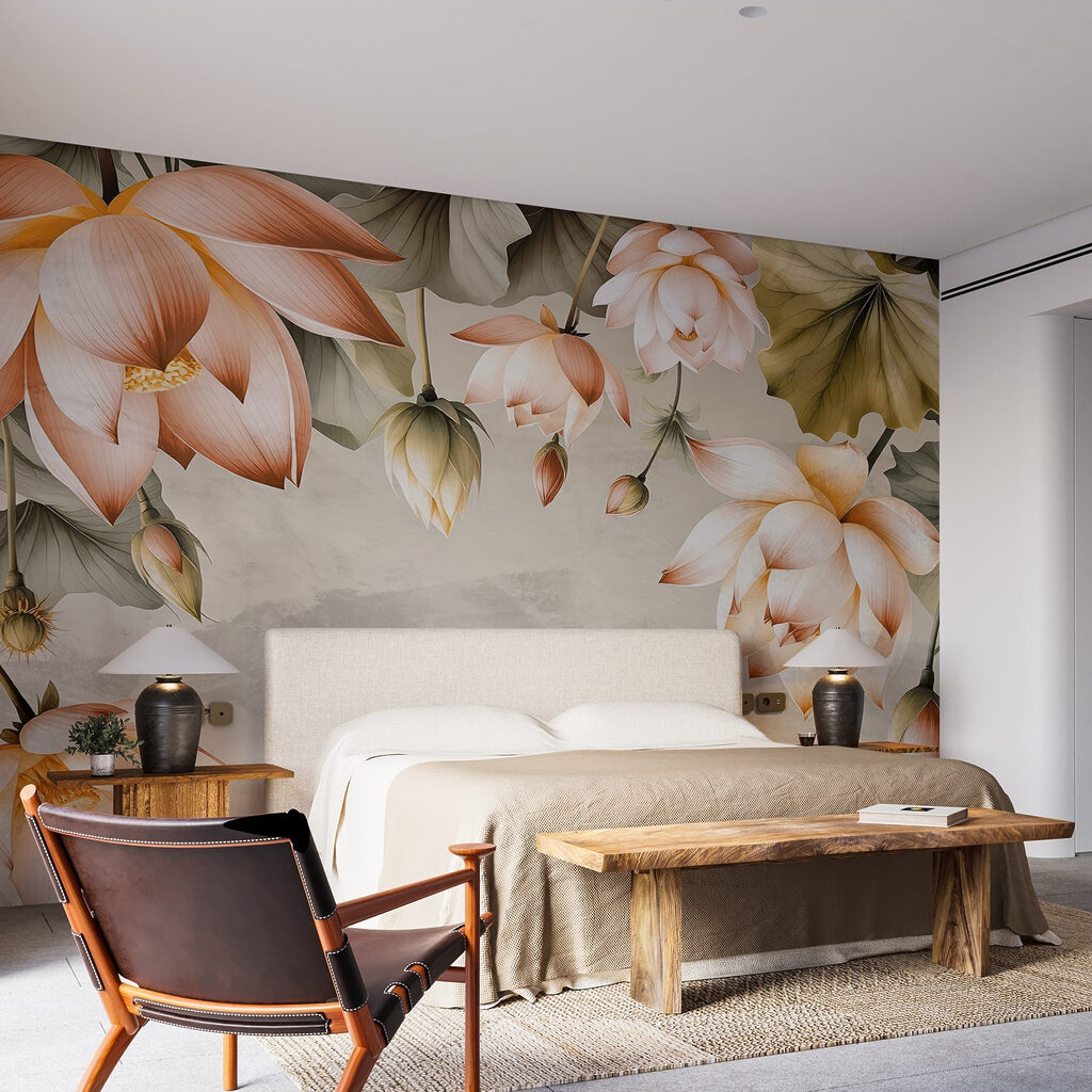 Flowers framing the centre — interior 2