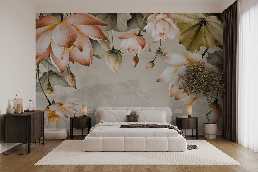 Flowers framing the centre — interior 3