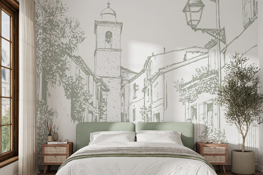 Village street in lines — interior 2