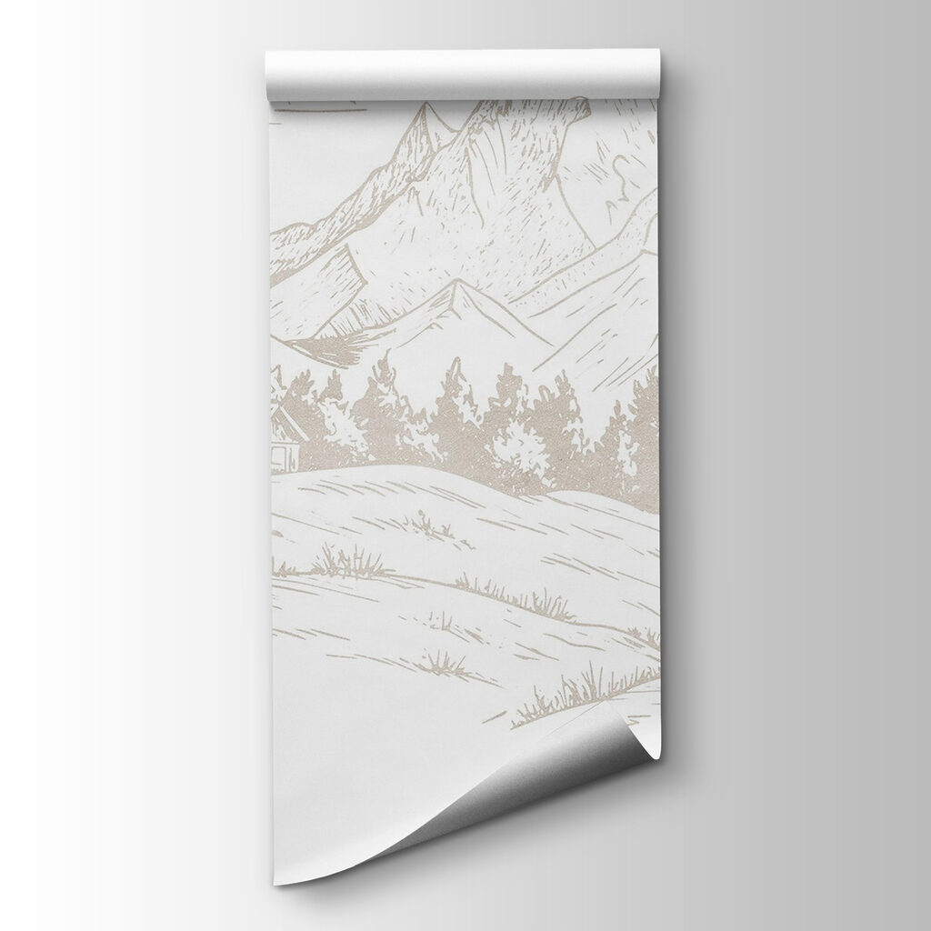 Mountain chalet among pines — product view