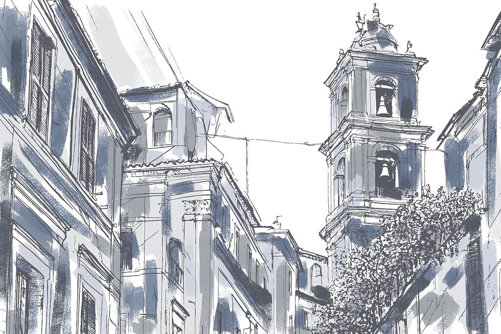 Tower above the street — full design