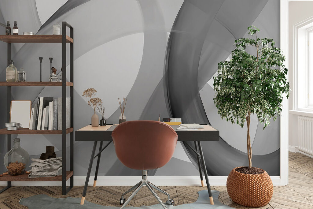 Grey ribbons form loops — interior 2