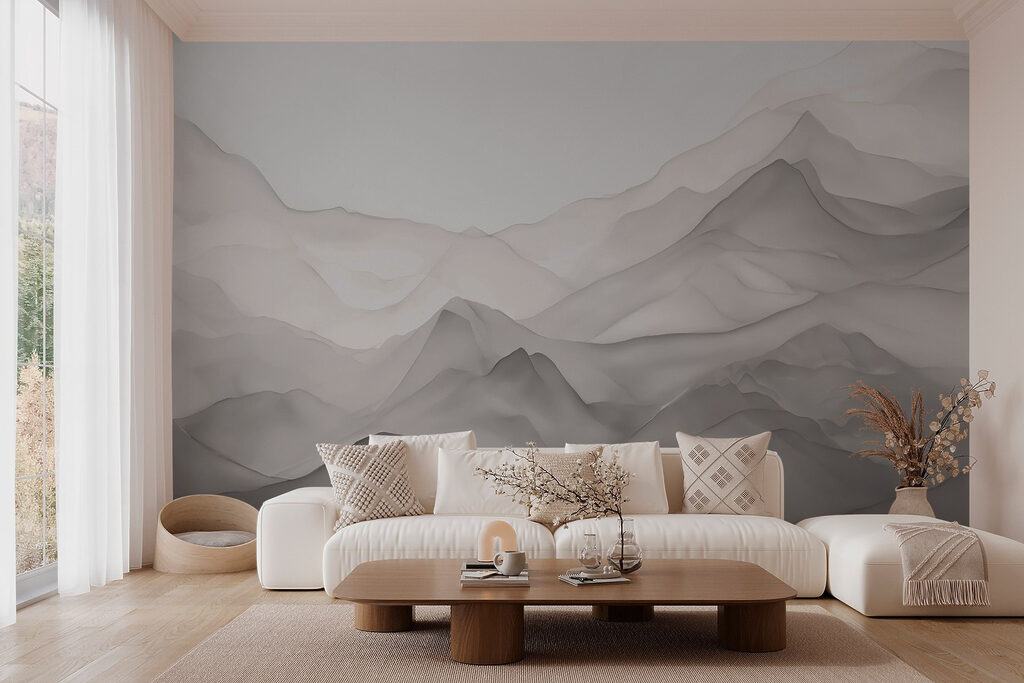 Layered Mountain Wash in an interior