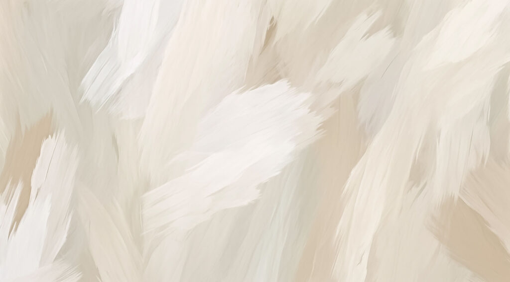 Broad cream brushstrokes — full design